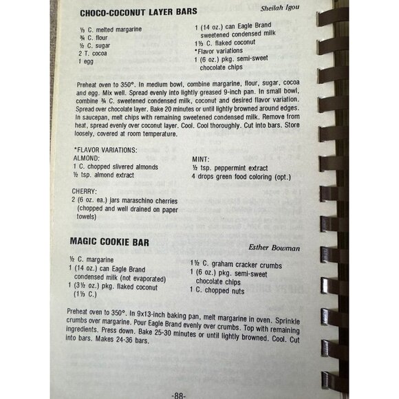 Vintage United Methodist Cookbook Shueyville IA Midwest Community Recipes 1989 - Picture 6 of 7
